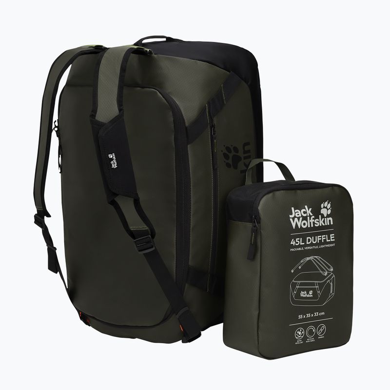 Borsa da viaggio Jack Wolfskin Tecton Duffle 45 l rich olive 5