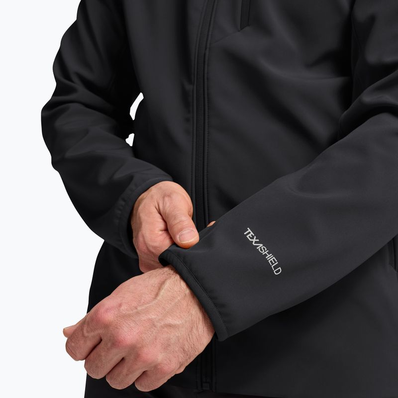Giacca antivento da uomo Jack Wolfskin Wild Winds Hooded black 7