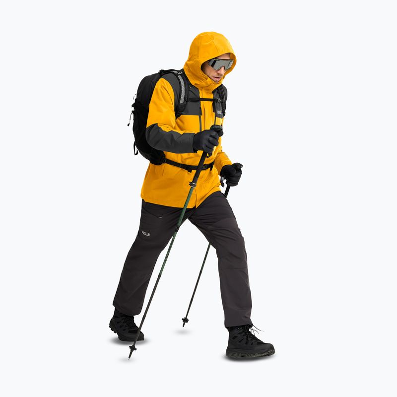 Giacca impermeabile da uomo Jack Wolfskin Jasper Pro 2L burly yellow jw 2