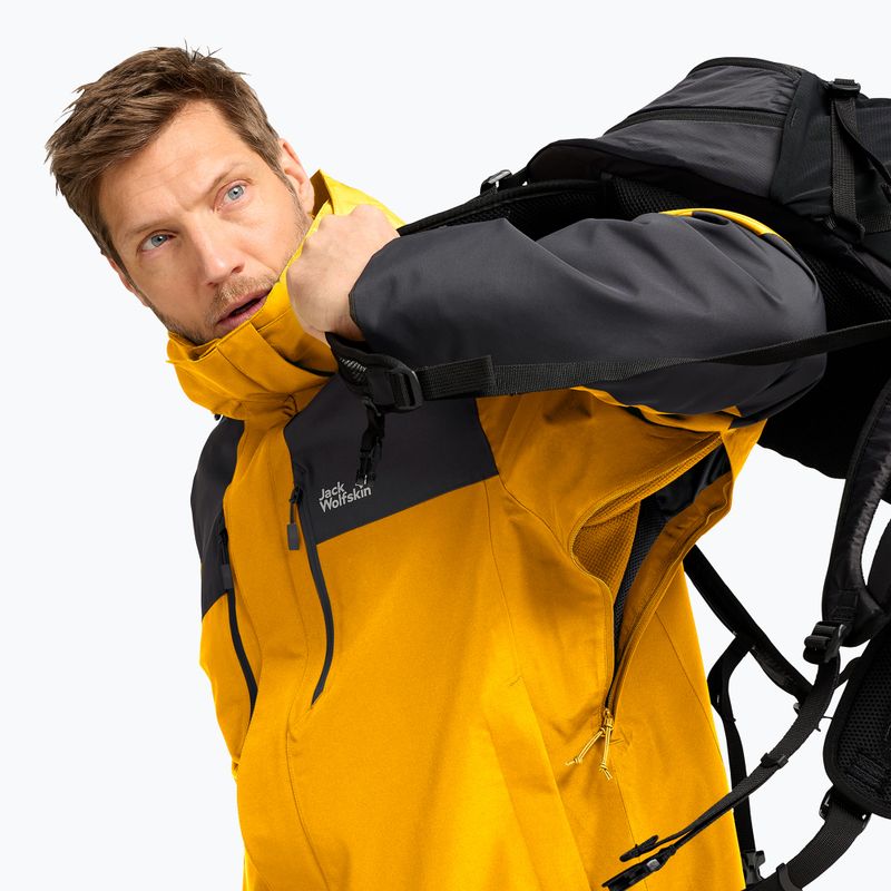 Giacca impermeabile da uomo Jack Wolfskin Jasper Pro 2L burly yellow jw 4