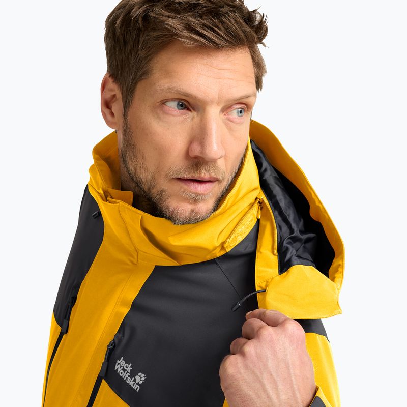Giacca impermeabile da uomo Jack Wolfskin Jasper Pro 2L burly yellow jw 5