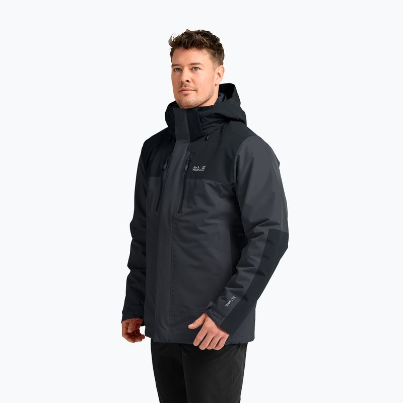 Giacca 3-in-1 da uomo Jack Wolfskin Jasper Pro 3IN1 phantom 4