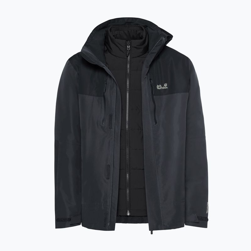 Giacca 3-in-1 da uomo Jack Wolfskin Jasper Pro 3IN1 phantom 12