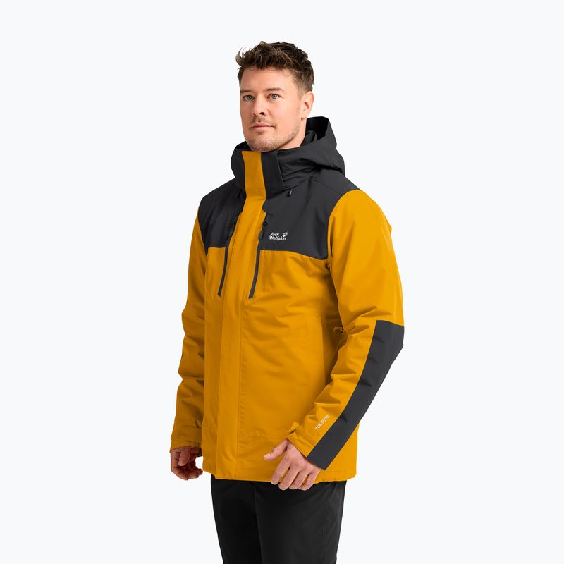 Giacca 3-in-1 da uomo Jack Wolfskin Jasper Pro 3IN1 burly yellow jw 4