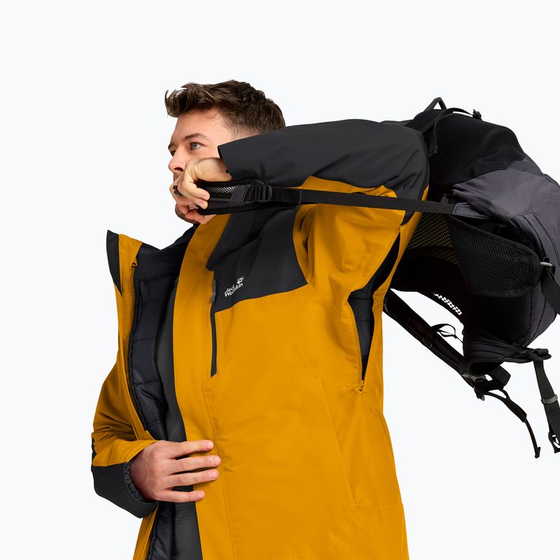 Giacca 3-in-1 da uomo Jack Wolfskin Jasper Pro 3IN1 burly yellow jw 9
