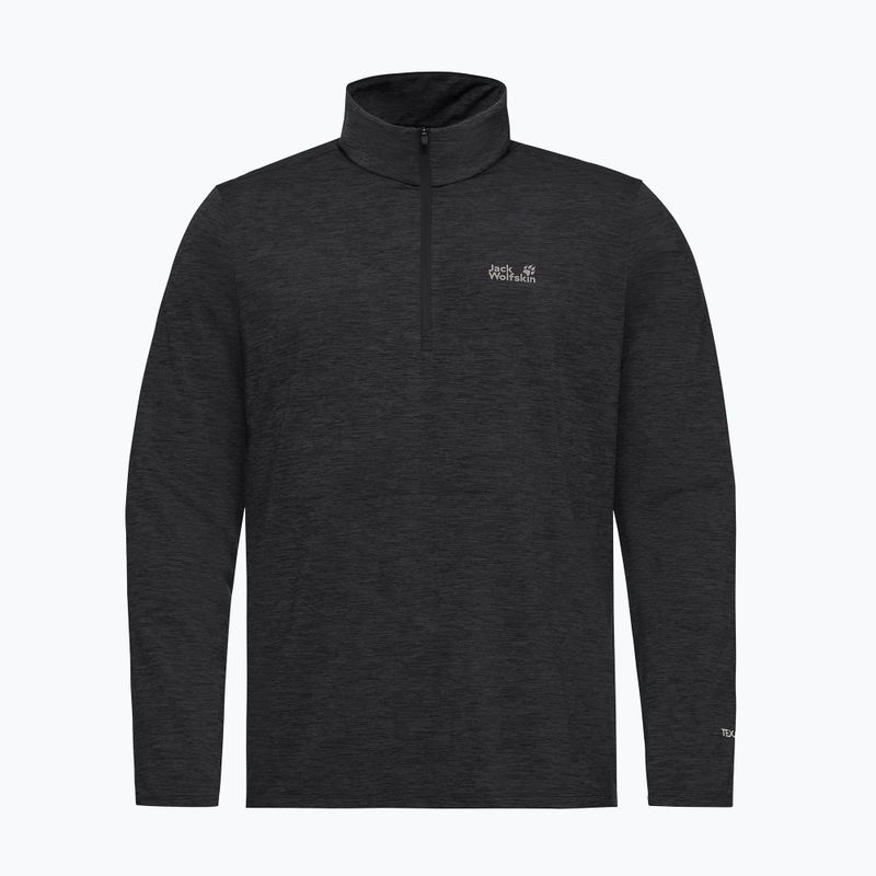 Pile uomo Jack Wolfskin Trail Half Zip black 4