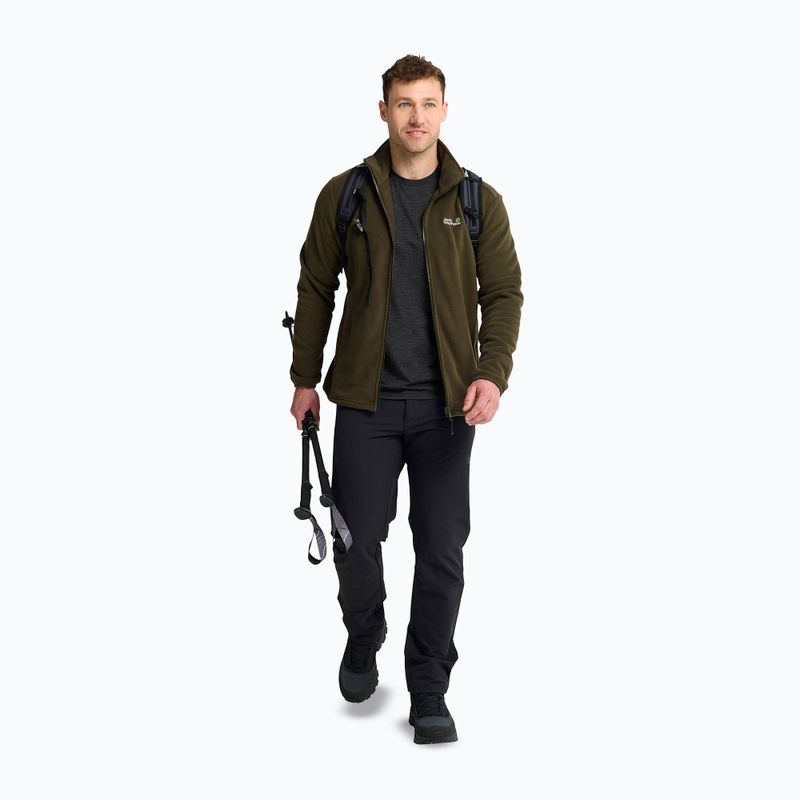 Maglia da trekking a maniche lunghe da uomo Jack Wolfskin Trail black 2
