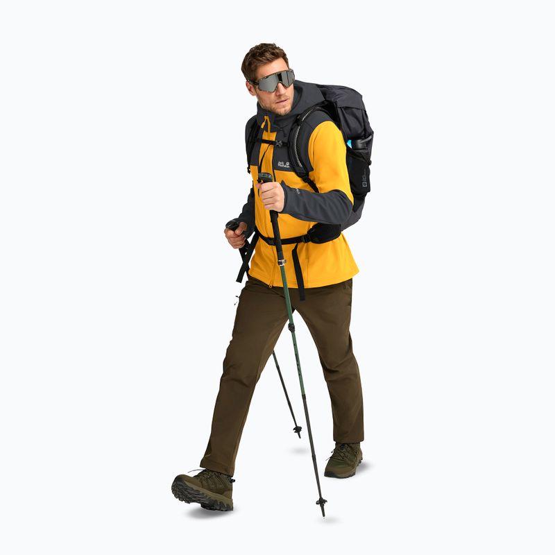 Giacca antivento da uomo Jack Wolfskin Jasper burly yellow jw 2