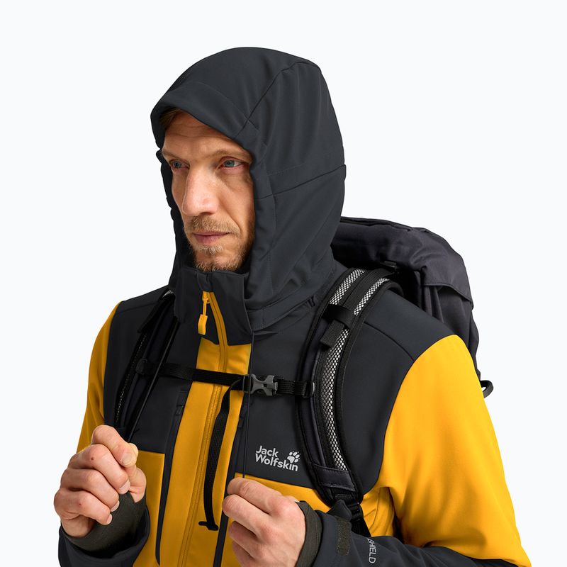 Giacca antivento da uomo Jack Wolfskin Jasper burly yellow jw 5