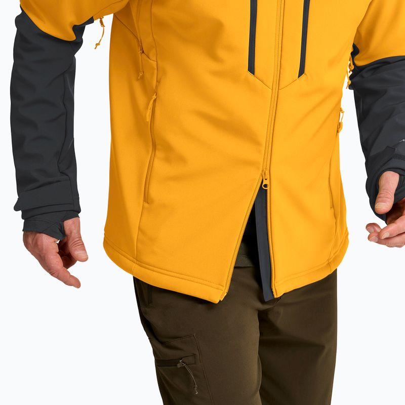 Giacca antivento da uomo Jack Wolfskin Jasper burly yellow jw 7