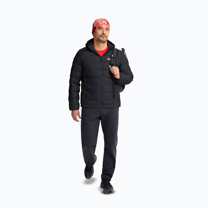 Piumino uomo Jack Wolfskin Wild Pass Down Hoody black 2