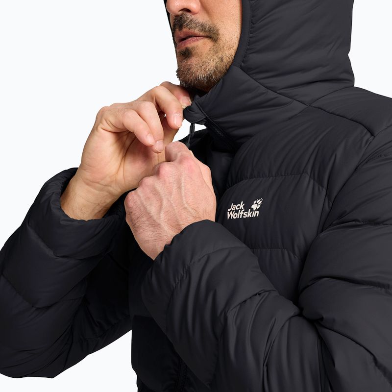 Piumino uomo Jack Wolfskin Wild Pass Down Hoody black 4