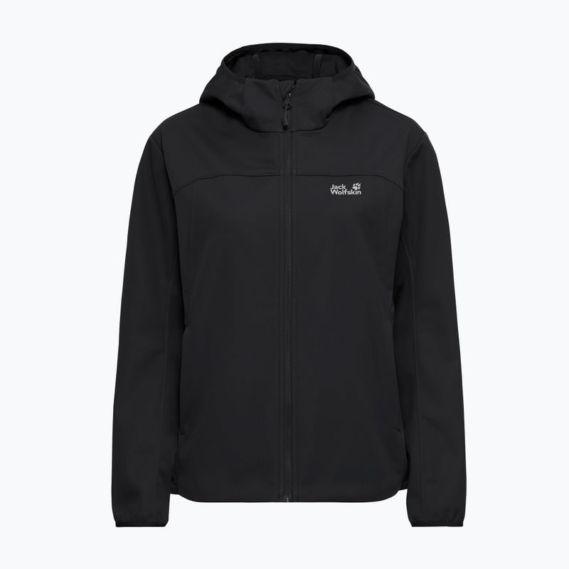 Giacca softshell da donna Jack Wolfskin Windhain 2 Hoody black 7