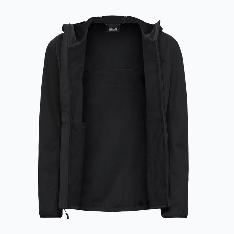 Giacca softshell da donna Jack Wolfskin Windhain 2 Hoody black 9
