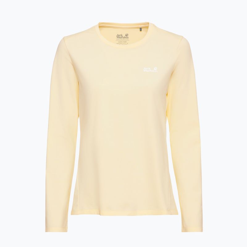 Longsleeve da trekking da donna Jack Wolfskin Trail vanilla cream 4
