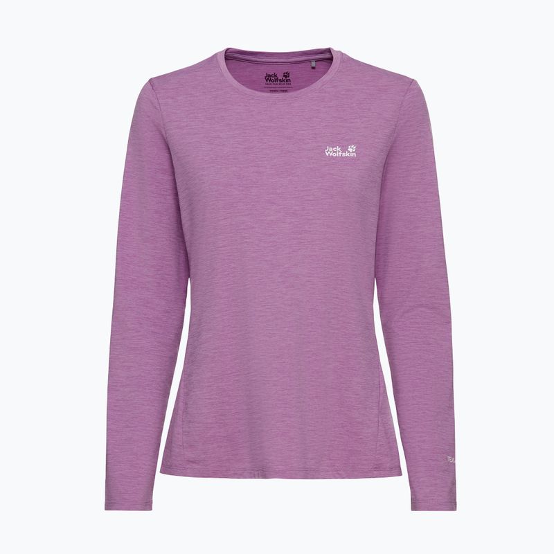 Longsleeve da trekking da donna Jack Wolfskin Trail vivid orchid 4