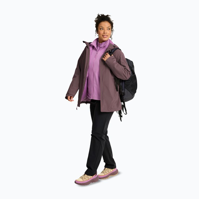 Giacca 3-in-1 da donna Jack Wolfskin Moonrise 2 3IN1 sheer plum 2