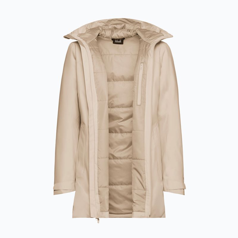 Giacca impermeabile da donna Jack Wolfskin Heidelstein 2 Ins oyster 9