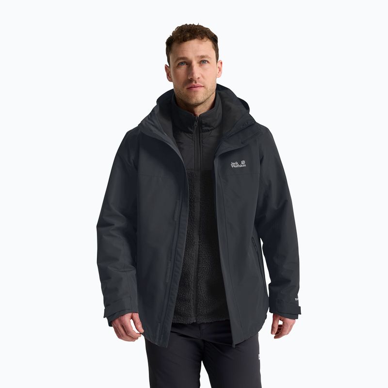 Giacca 3-in-1 da uomo Jack Wolfskin Stonelite 3In1 phantom 4