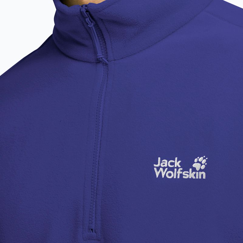 Pile uomo Jack Wolfskin Taunus 100 Full Zip glow ink 4