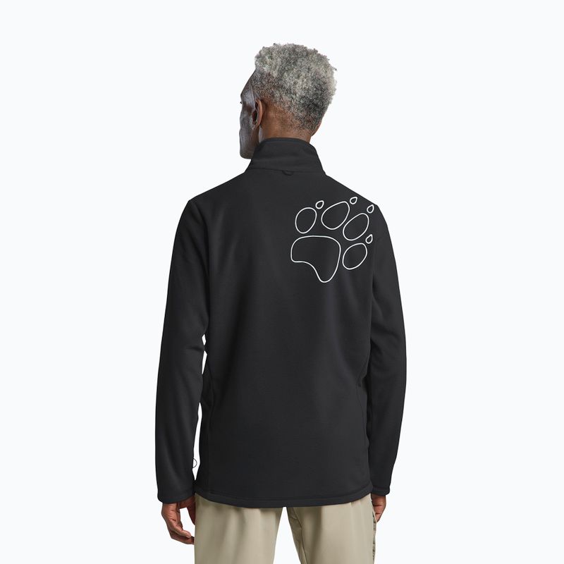Pile uomo Jack Wolfskin Wild Rebel 200 Full Zip paw black 3