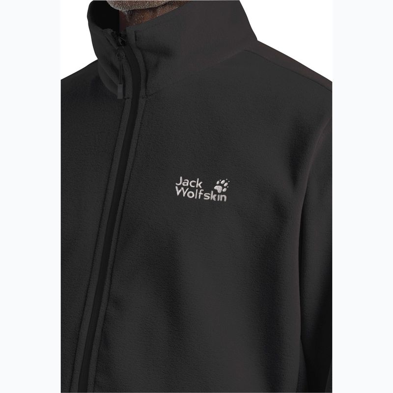 Pile uomo Jack Wolfskin Wild Rebel 200 Full Zip paw black 4