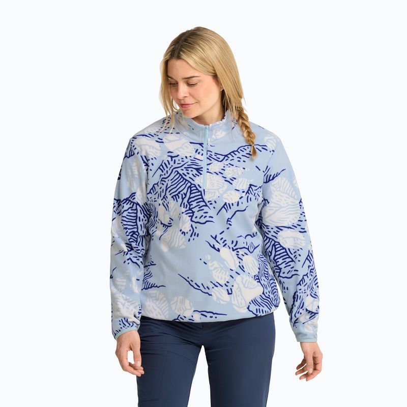 Pile donna Jack Wolfskin Paw Era 100 Orint Half Zip paw crystal blue