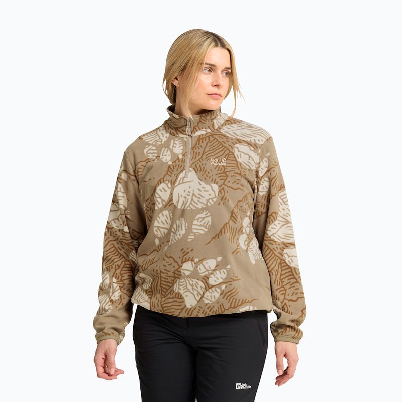 Pile donna Jack Wolfskin Paw Era 100 Orint Half Zip paw hazel wood