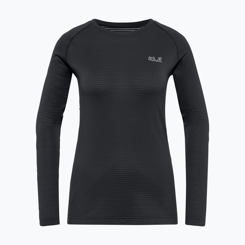 Felpa termica donna Jack Wolfskin Infinite Warm LS black 3