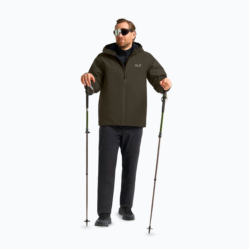 Giacca imbottita da uomo Jack Wolfskin Wisper Ins obsidian moss 2