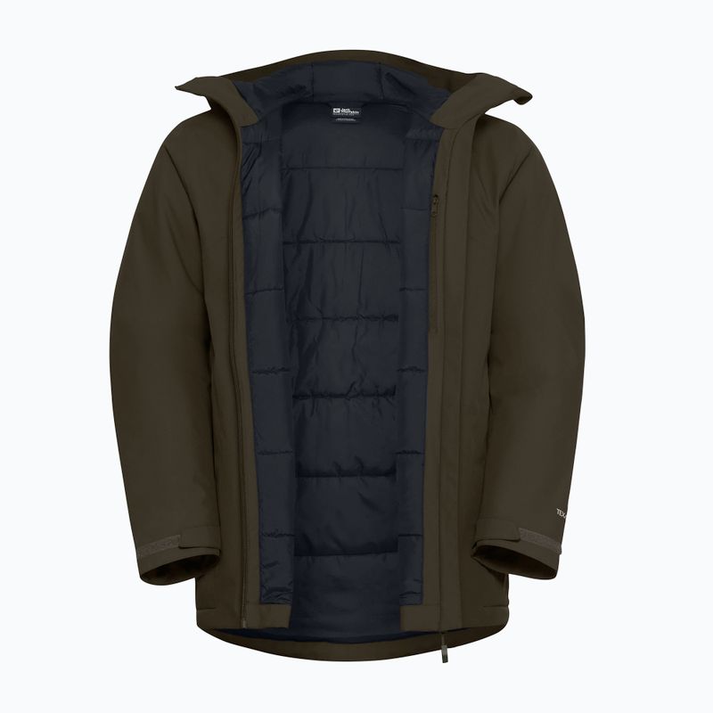 Giacca imbottita da uomo Jack Wolfskin Wisper Ins obsidian moss 9