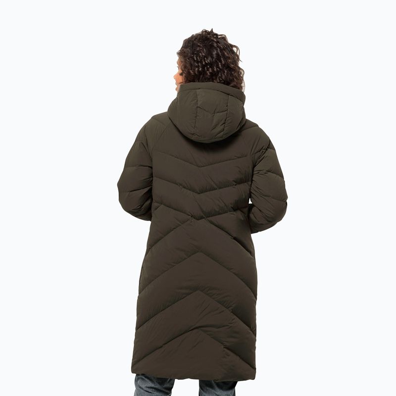 Piumino da donna Jack Wolfskin Marienplatz Coat obsidian moss 2