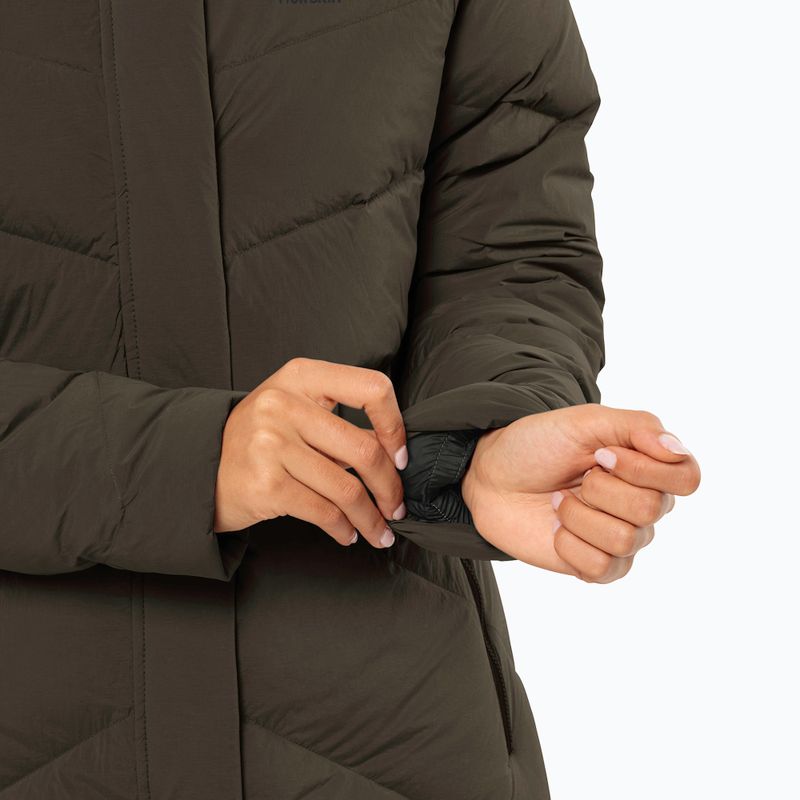 Piumino da donna Jack Wolfskin Marienplatz Coat obsidian moss 4
