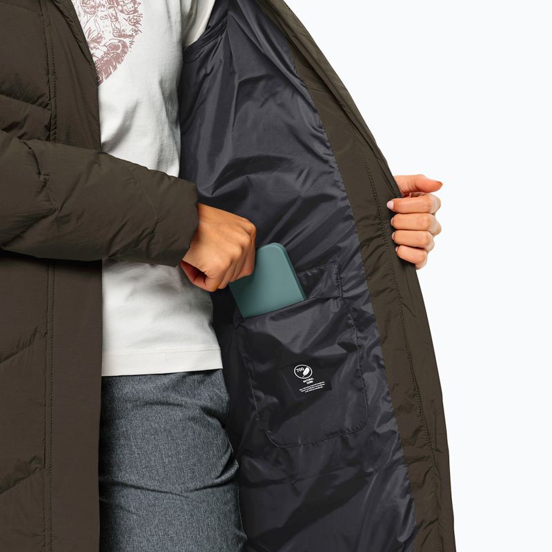 Piumino da donna Jack Wolfskin Marienplatz Coat obsidian moss 5