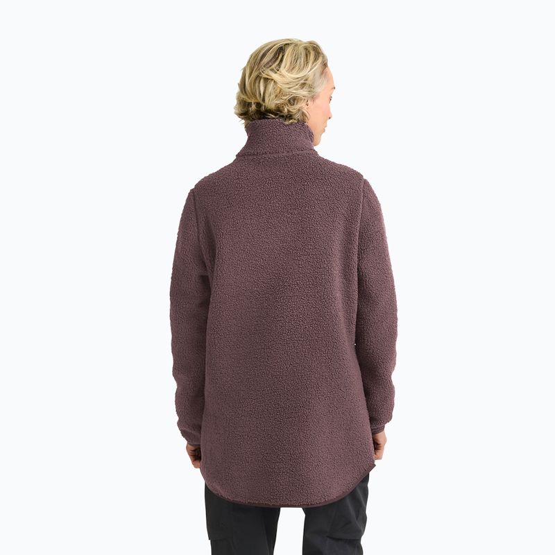 Pile donna Jack Wolfskin High Curl Coat sheer plum 3