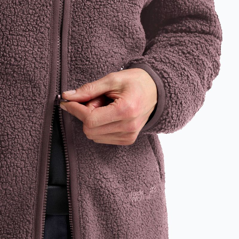 Pile donna Jack Wolfskin High Curl Coat sheer plum 5