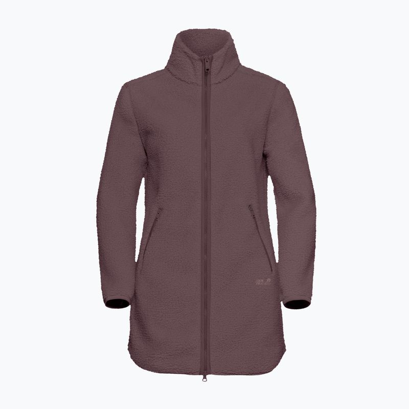 Pile donna Jack Wolfskin High Curl Coat sheer plum 7