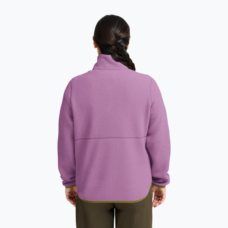 Pile donna Jack Wolfskin Lite Curl Full Zip vivid orchid 3