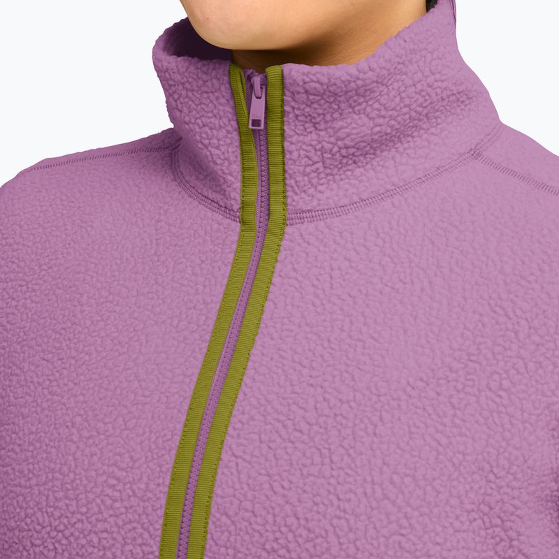 Pile donna Jack Wolfskin Lite Curl Full Zip vivid orchid 4
