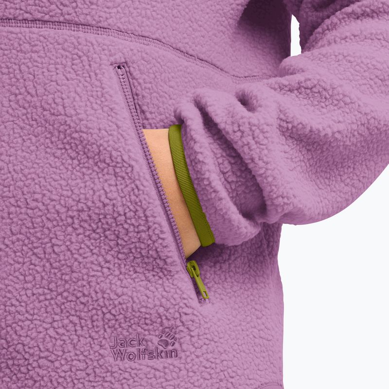 Pile donna Jack Wolfskin Lite Curl Full Zip vivid orchid 5