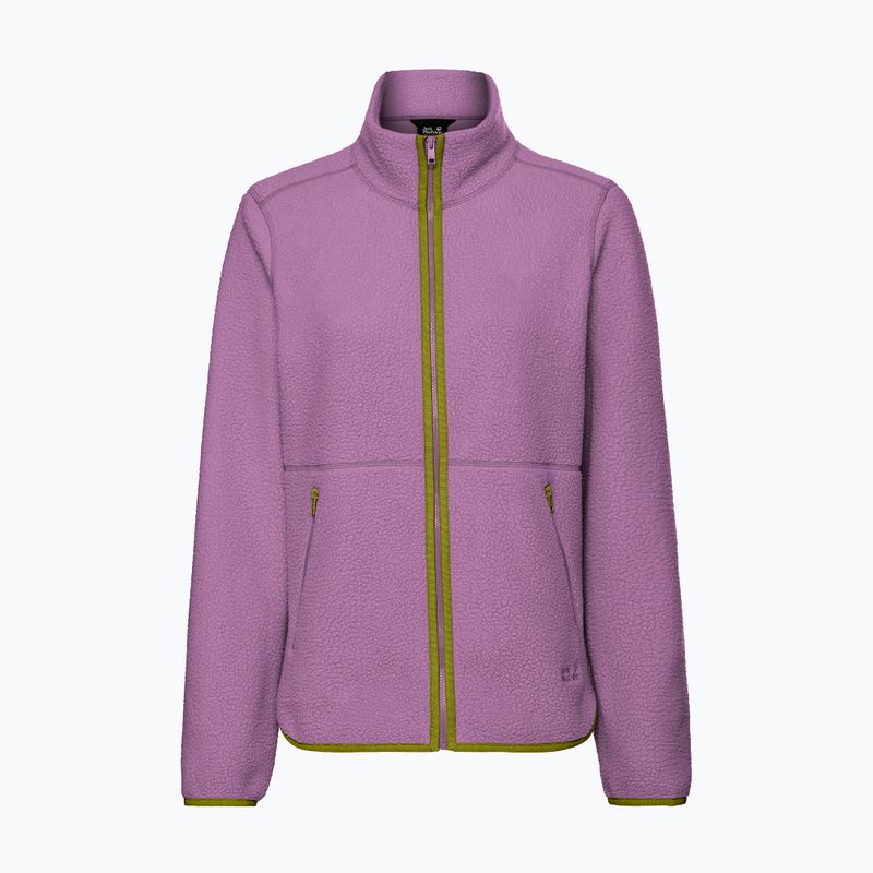 Pile donna Jack Wolfskin Lite Curl Full Zip vivid orchid 7