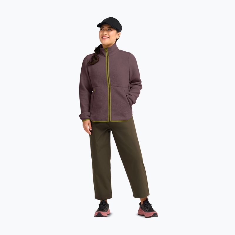 Pile donna Jack Wolfskin Lite Curl Full Zip sheer plum 2