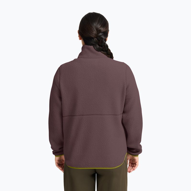 Pile donna Jack Wolfskin Lite Curl Full Zip sheer plum 3