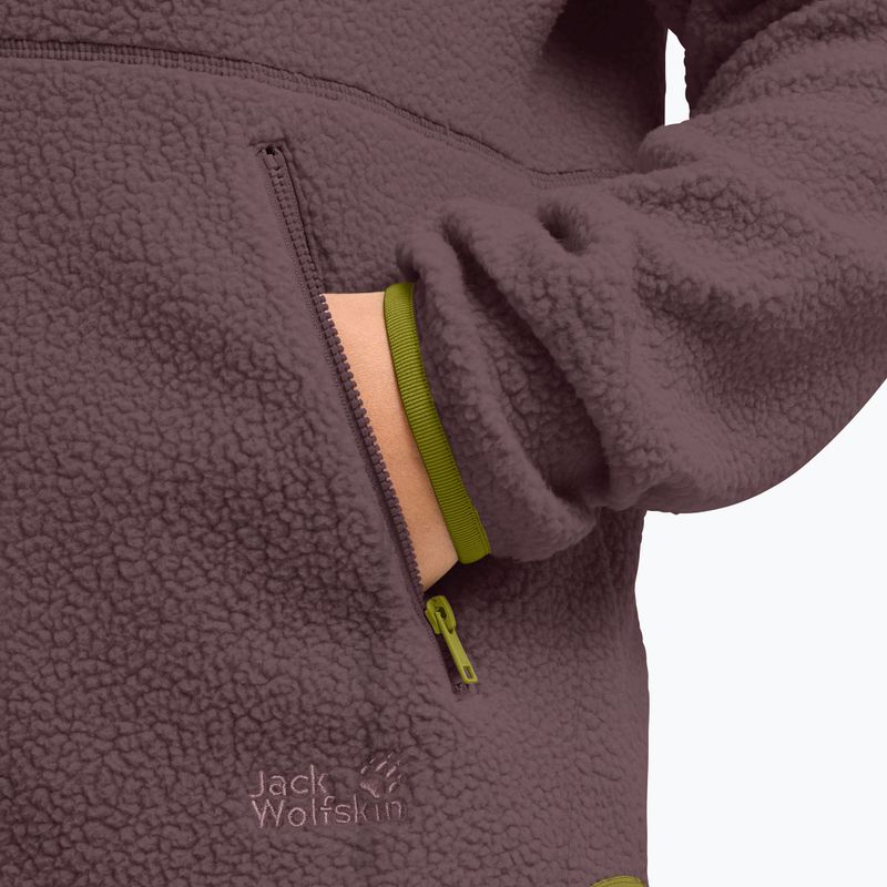 Pile donna Jack Wolfskin Lite Curl Full Zip sheer plum 5