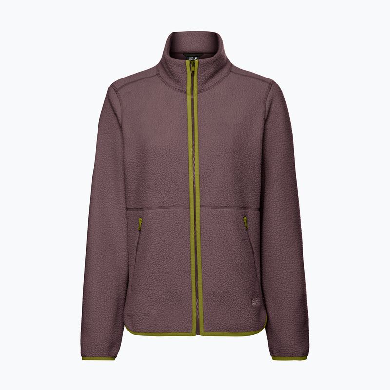 Pile donna Jack Wolfskin Lite Curl Full Zip sheer plum 7