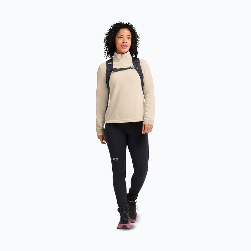 Pile donna Jack Wolfskin Taunus 100 Half Zip oyster 2