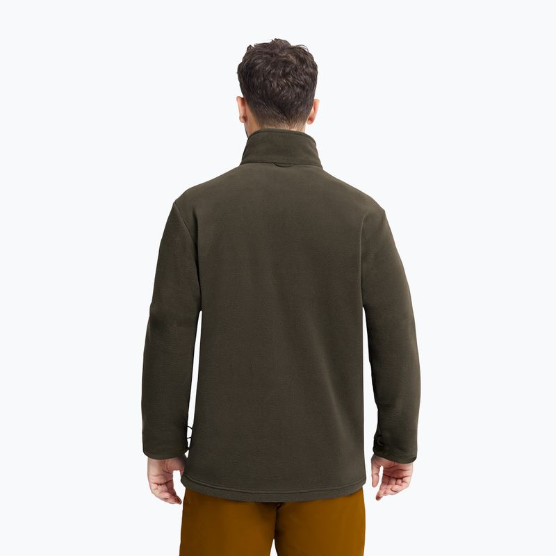 Pile uomo Jack Wolfskin Taunus 200 Full Zip obsidian moss 3