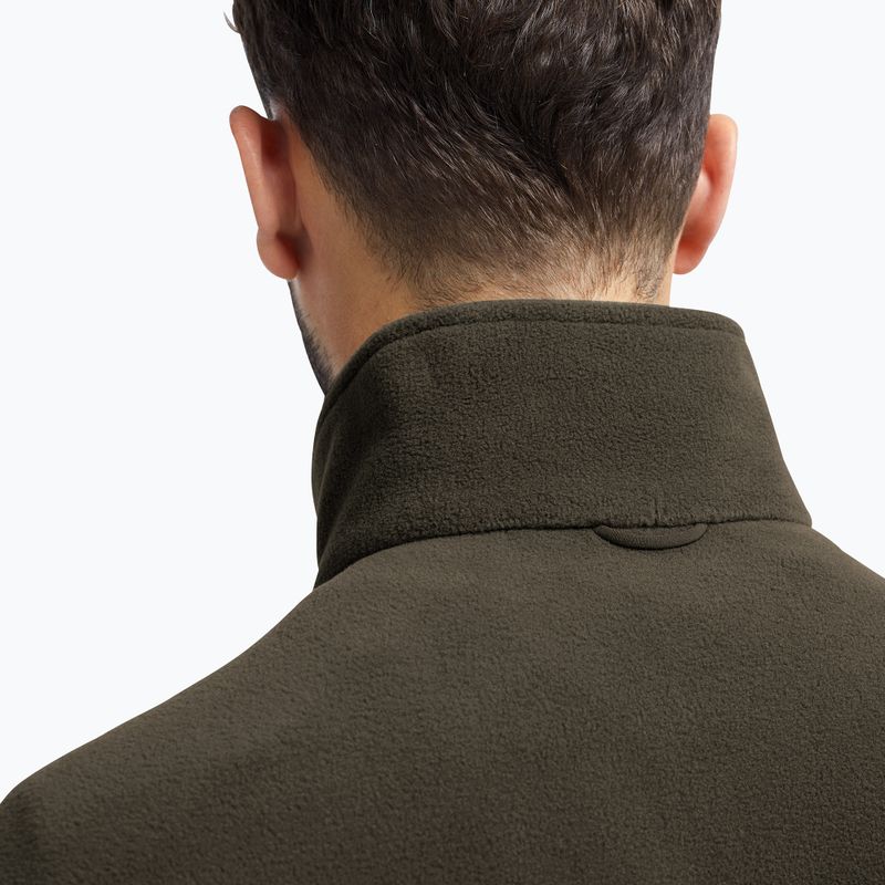 Pile uomo Jack Wolfskin Taunus 200 Full Zip obsidian moss 5