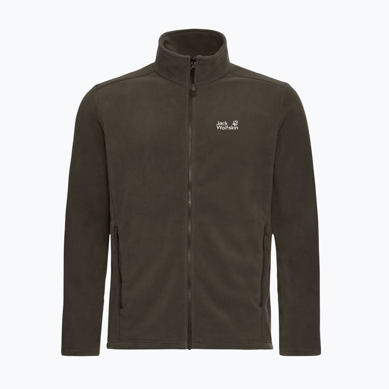Pile uomo Jack Wolfskin Taunus 200 Full Zip obsidian moss 7