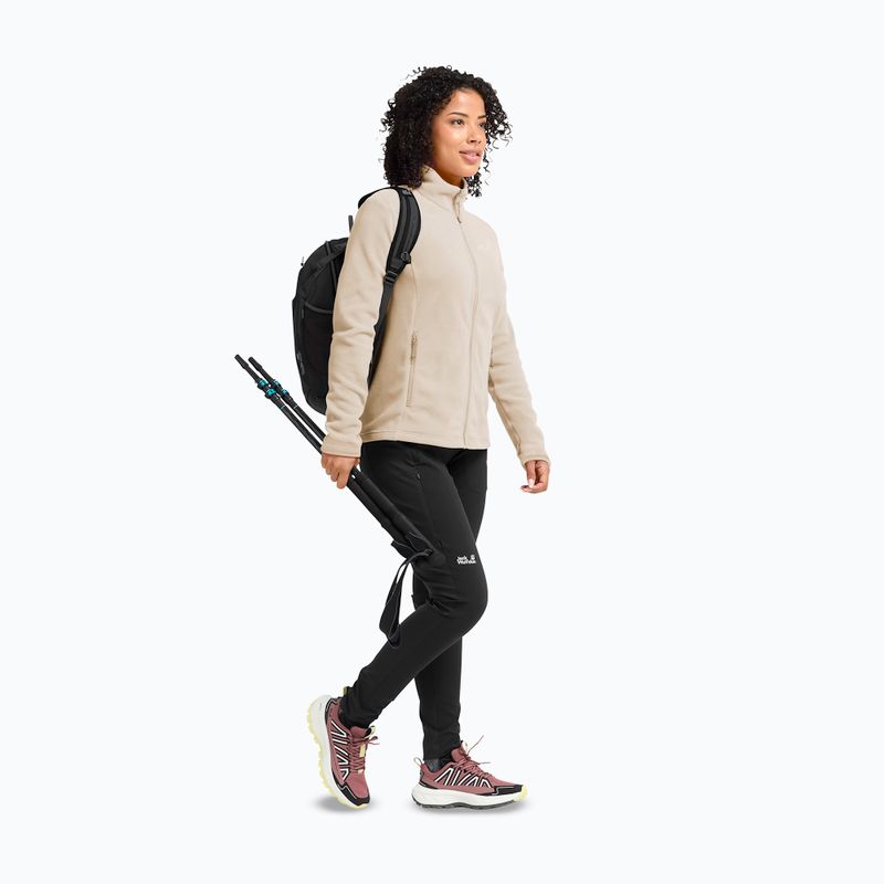 Pile donna Jack Wolfskin Taunus 100 Full Zip oyster 2